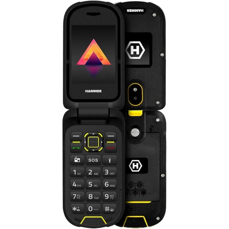 Hammer Bow LTE 4G Robusto Telefono Flip da 2,4 Pollici con Batteria 1200mAh IP68 - immagine 1