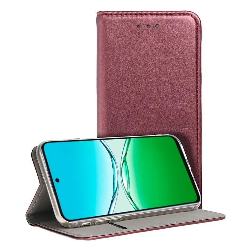 Custodia Flip Cover COOL per Oppo A5 Pro / A5 Pro 5G, tinta unita, colore Borgogna - immagine 1