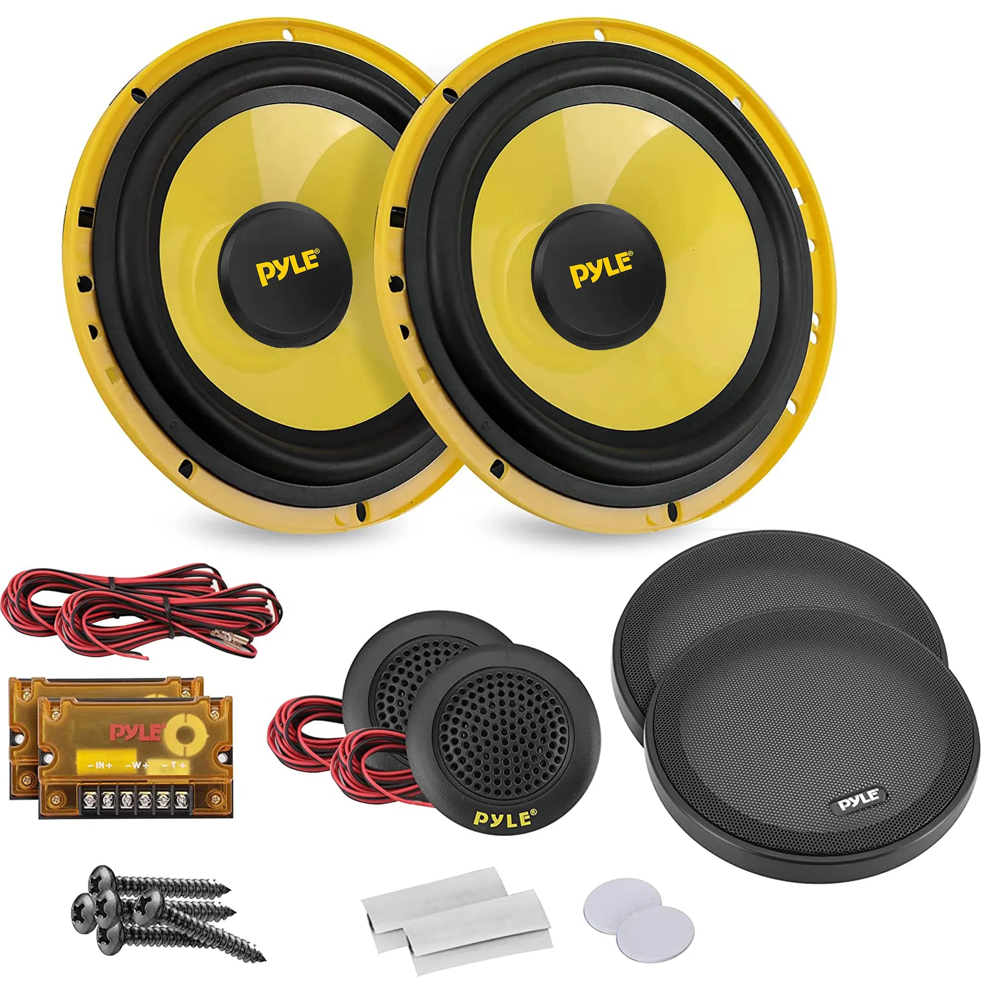 Pyle Subwoofer Auto 20 cm 600 Watt 4 Ohm con Tweeter 1,3 cm Neodimio, Cassa Subwoofer, Altoparlanti, Casse Audio, Stereo Auto - immagine 1