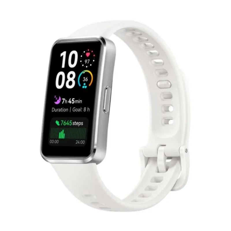 Huawei Band 10 Activity Bracciale Bluetooth WiFi AMOLED Bianco con monitoraggio SpO2 e 100 sport - immagine 1