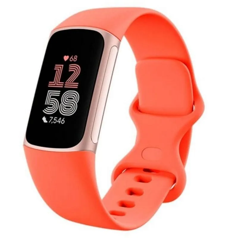 Fitbit Charge 6 Bracciale Attività AMOLED GPS NFC Impermeabile Coral Oro - immagine 1