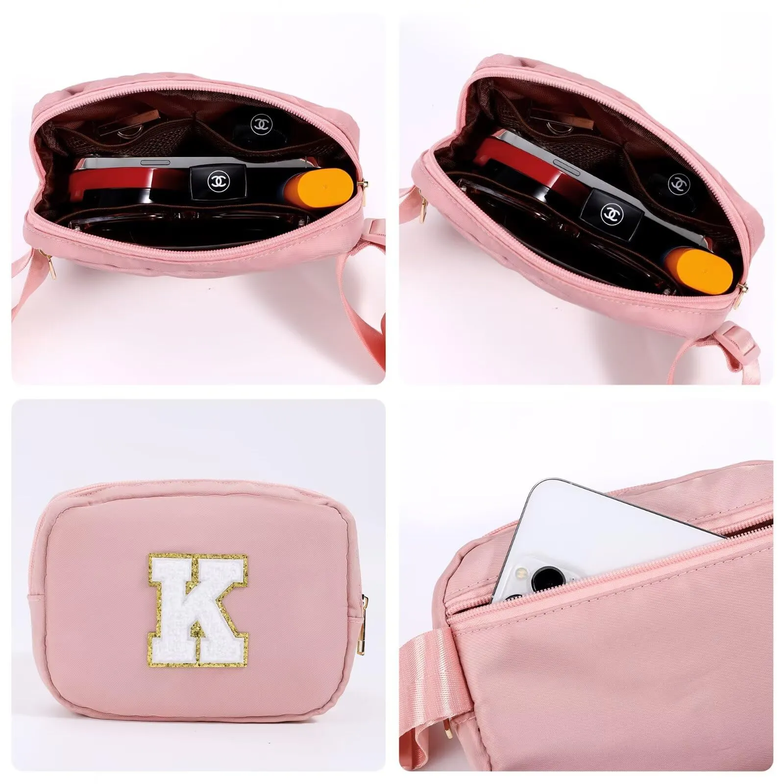 YOOLIFE Marsupio con lettere per bambini e bambine, regalo personalizzato per ragazze di 3, 4, 5, 6, 7, 8, 9, 10, 11, 12 anni, regalo personalizzato per adolescenti, donne, amiche, sorelle, mamma - immagine 3