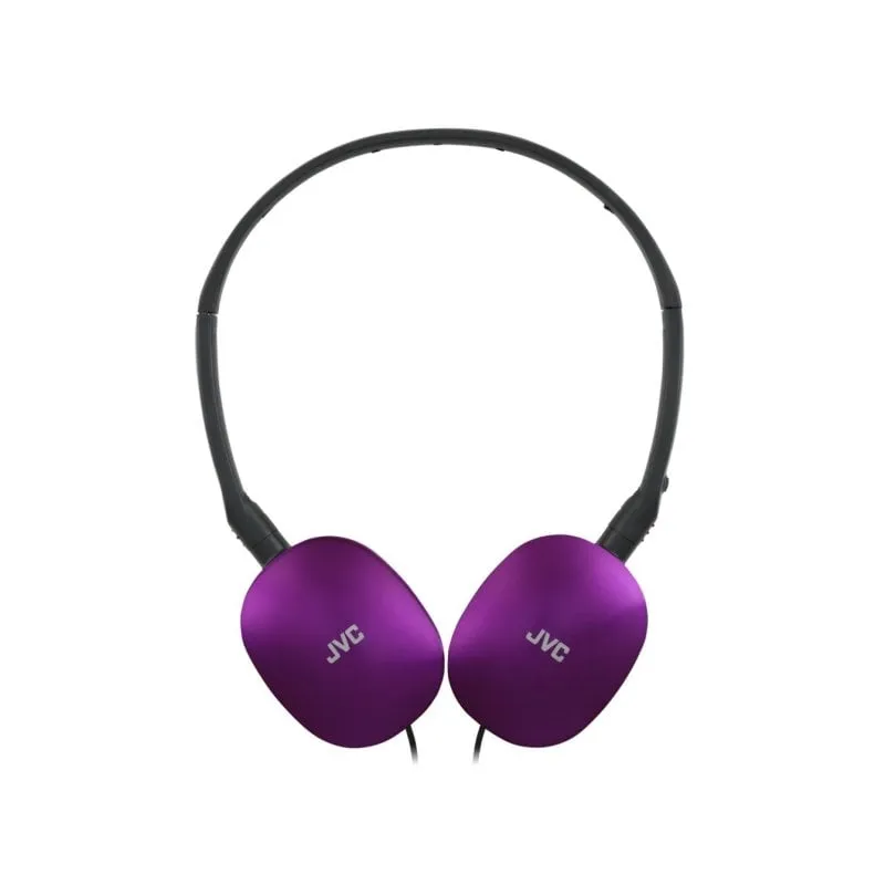 Auricolari JVC con cavo blu, microfono integrato e controllo a pulsanti - immagine 1