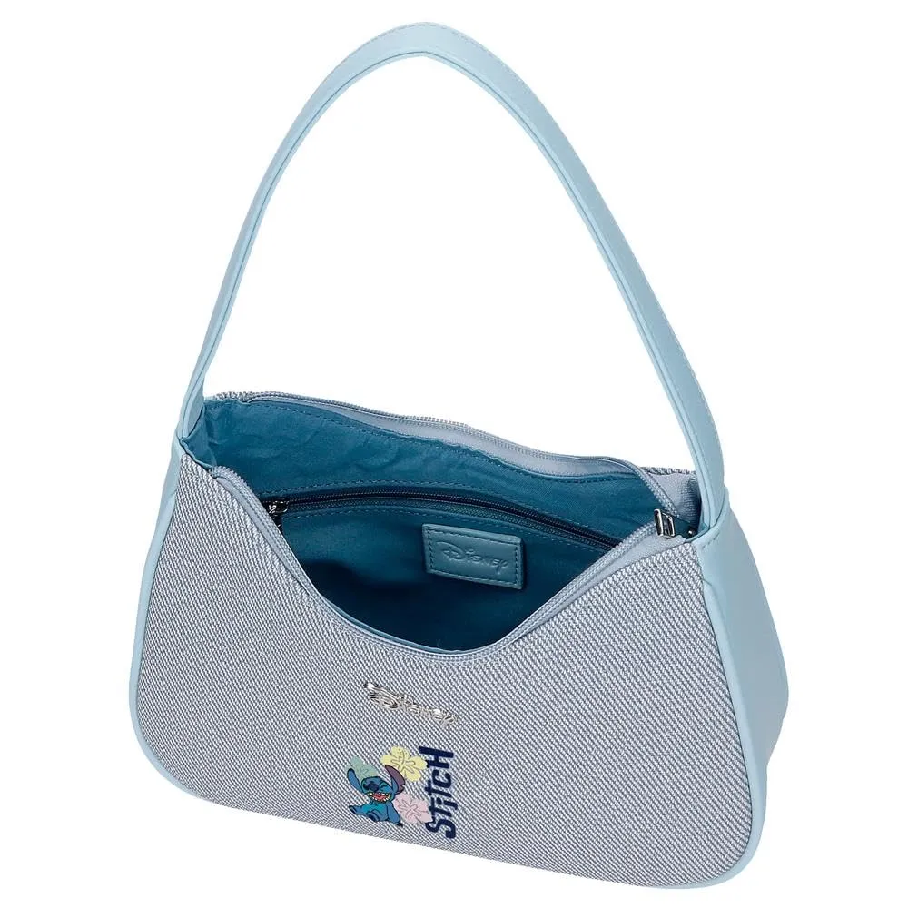 Joumma Disney Tiki Stitch Small Denim Borsa a Tracolla 24x13x6 cm PU e Poliestere - immagine 4