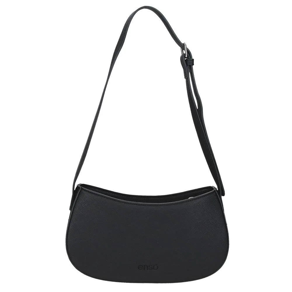 Joumma Disney Bowlogue Minnie Borsa a Tracolla Nero 23x11.5x7.5 cm PU e Poliestere - immagine 3
