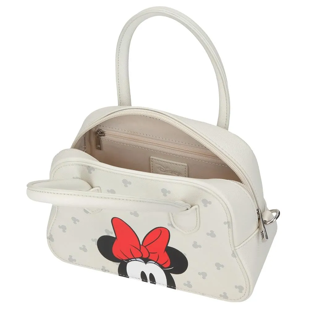 Joumma Disney Bowlogue Minnie Bolso Beige 22,5x14,5x9,8 cm PU y Poliestere - immagine 4