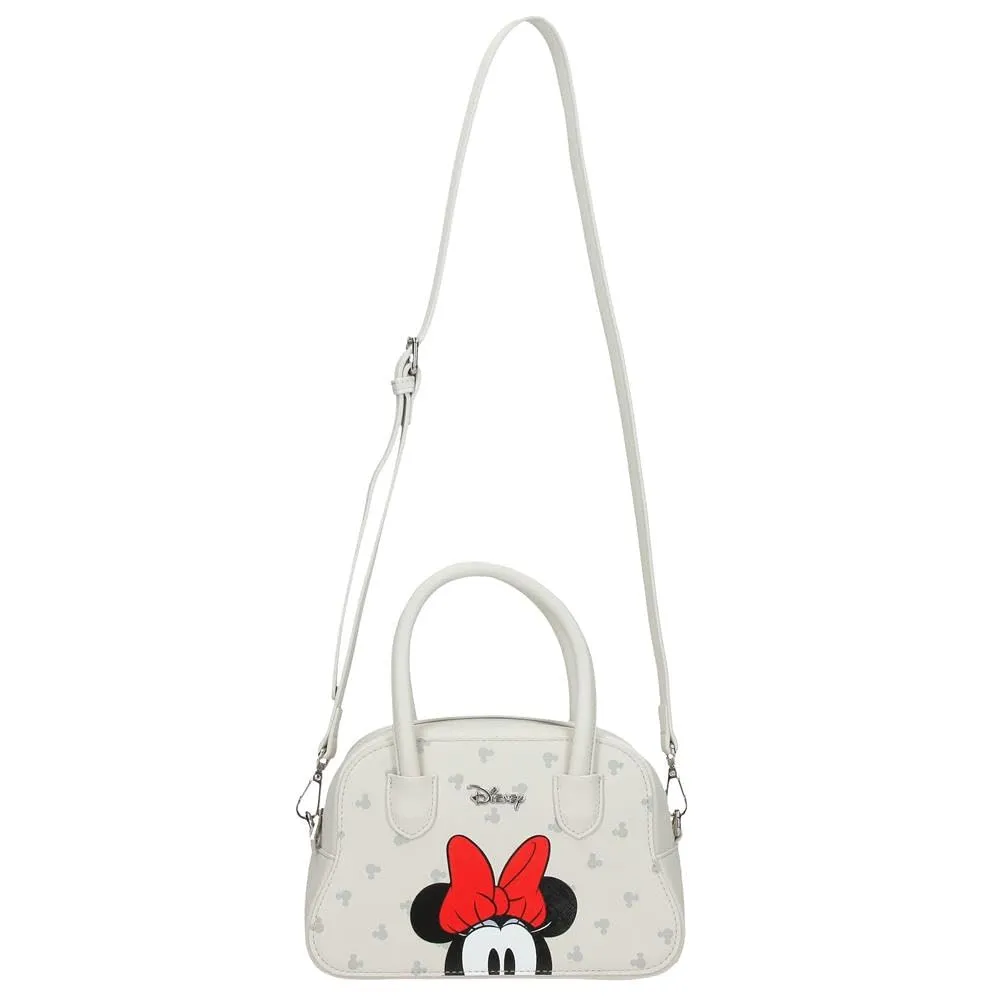 Joumma Disney Bowlogue Minnie Bolso Beige 22,5x14,5x9,8 cm PU y Poliestere - immagine 6