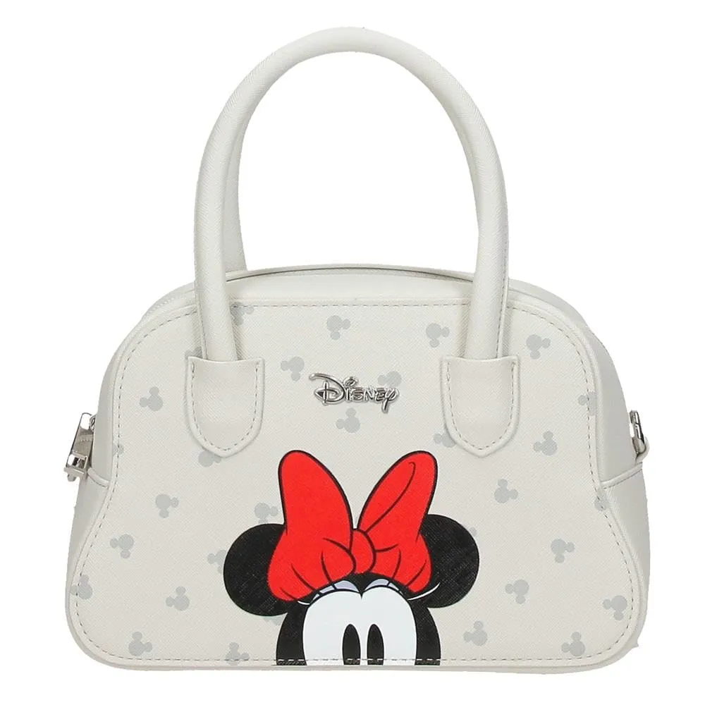 Joumma Disney Bowlogue Minnie Bolso Beige 22,5x14,5x9,8 cm PU y Poliestere - immagine 7