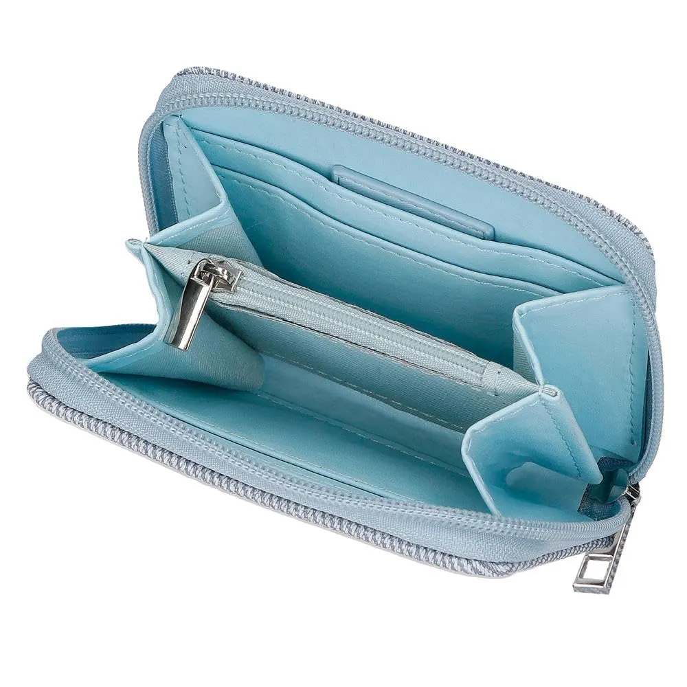 Joumma Disney Tiki Stitch Portafoglio with Denim Borsellino 12x9x2.5 cm PU e Poliestere - immagine 3