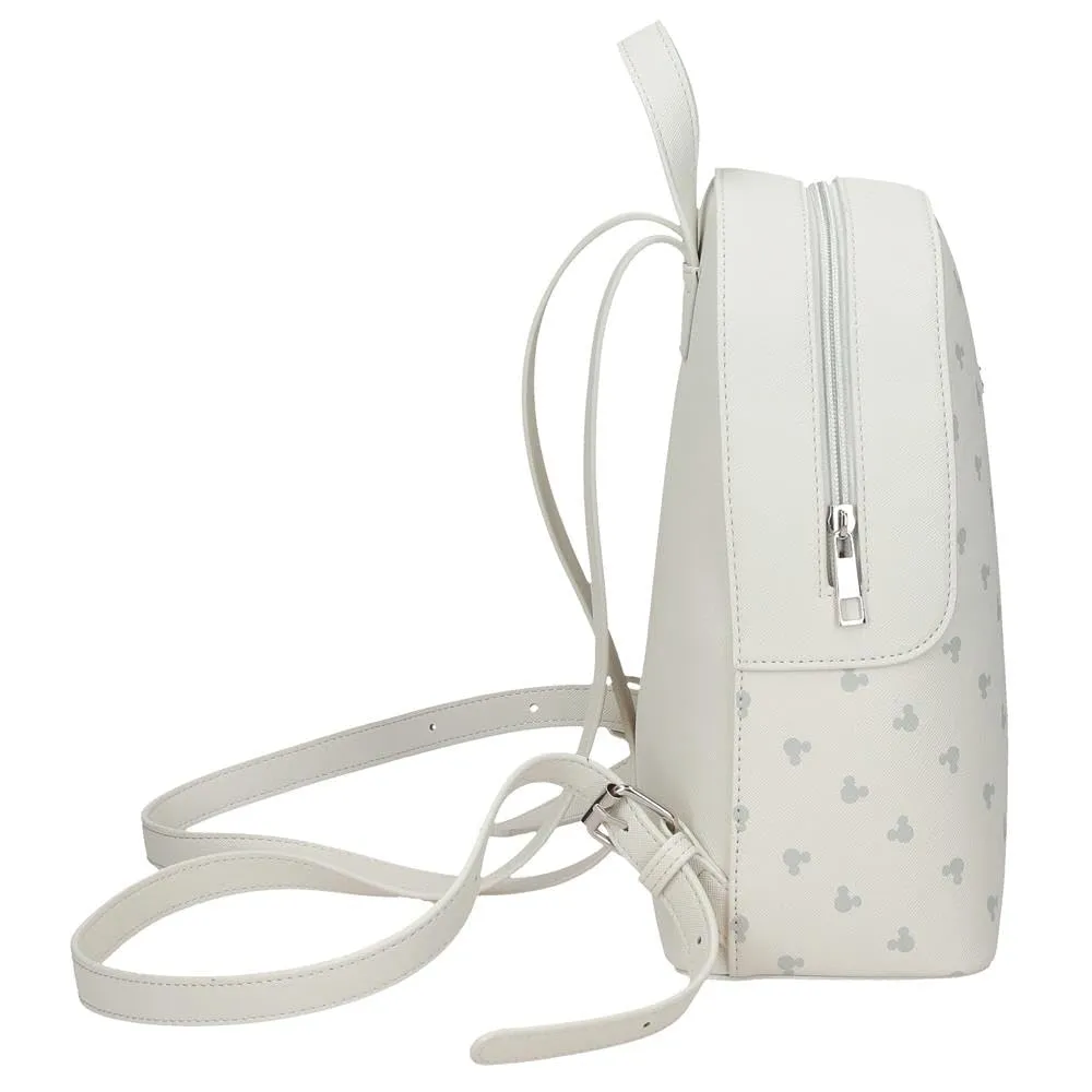 Joumma Disney Bowlogue Minnie Zaino da Passeggio Beige 23x26.5x11.5 cm PU e Poliestere 7.01L - immagine 2