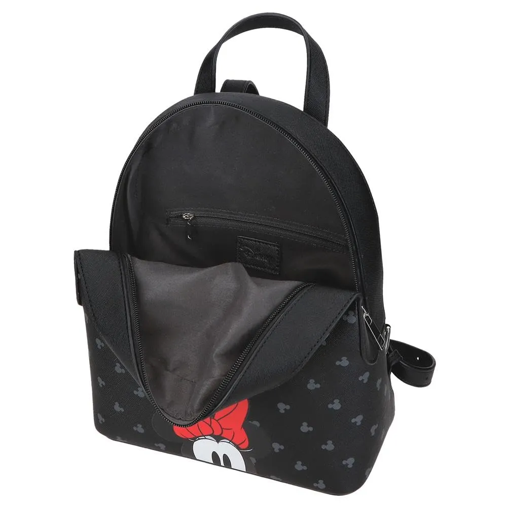 Joumma Disney Bowlogue Minnie Zaino da Escursione Nero 23x26.5x11.5 cm PU e Poliestere 7.01L - immagine 4
