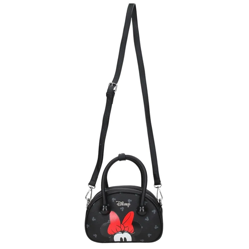 Joumma Disney Bowlogue Minnie Borsa a Tracolla Nero 19x13x8 cm PU e Poliestere - immagine 6