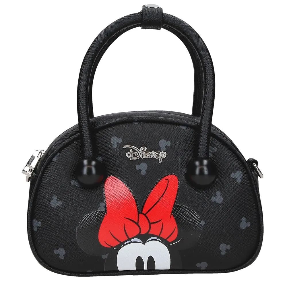 Joumma Disney Bowlogue Minnie Borsa a Tracolla Nero 19x13x8 cm PU e Poliestere - immagine 7