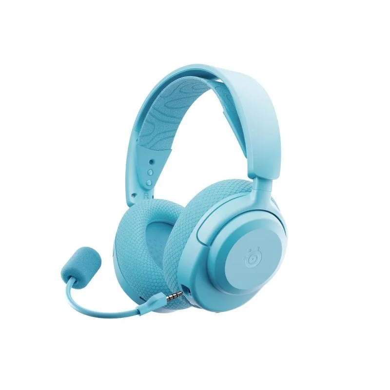 Auricolari Steelseries Arctis Nova 3P wireless Bluetooth 5.3 con microfono boom e cancellazione rumore, colore acquamarina - immagine 1