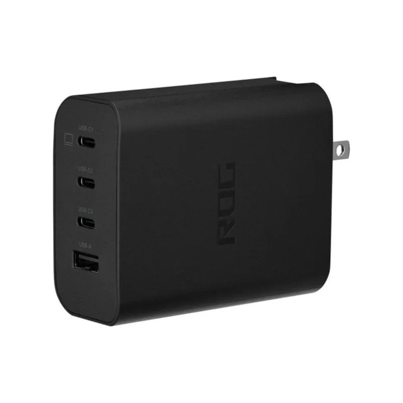 ASUS ROG 140W USB-C GaN, 3 porte Tipo C, Caricatore Universale Nero - immagine 1