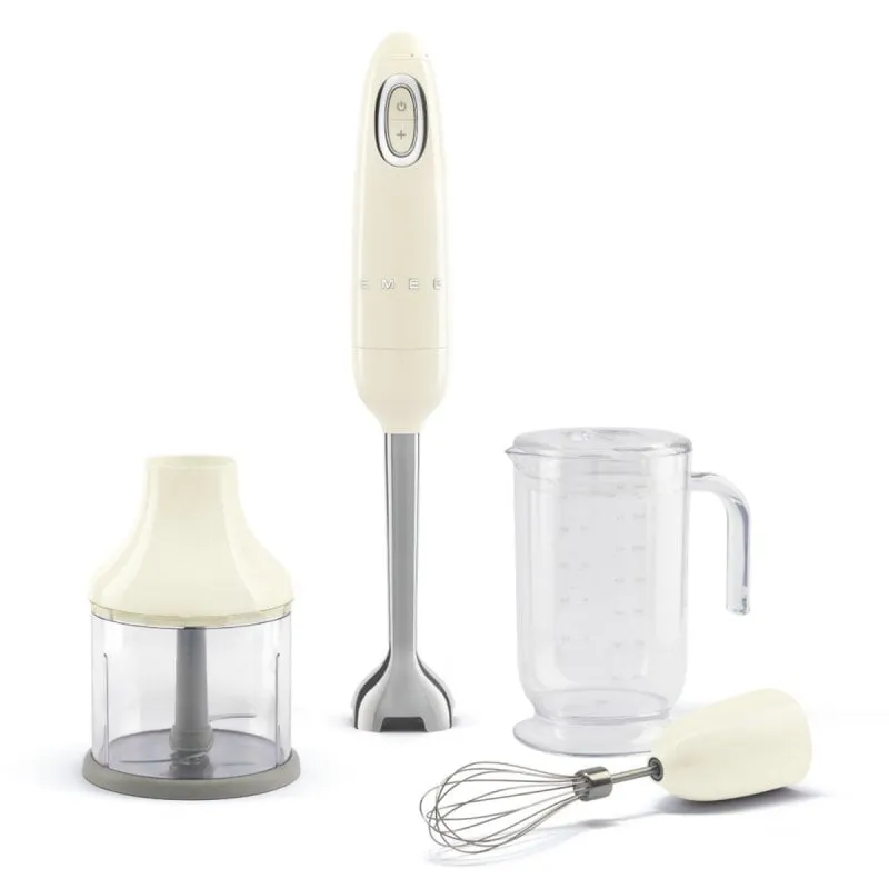 Batidora a immersione 700W crema acciaio inox 1,5 m accessori SMEG HBF03CREU - immagine 1