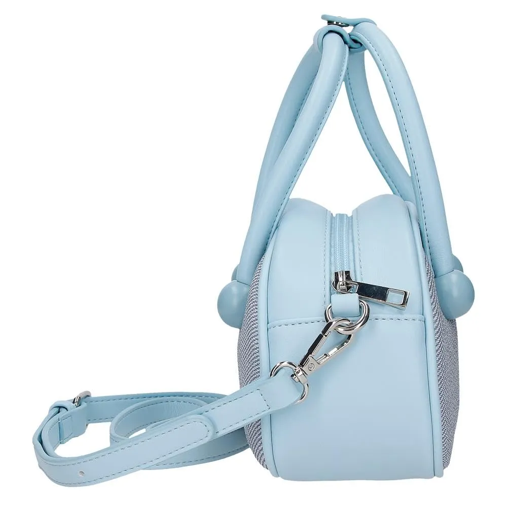 Joumma Disney Tiki Stitch Denim Bag 19x13x8 cm PU e Poliestere - immagine 2