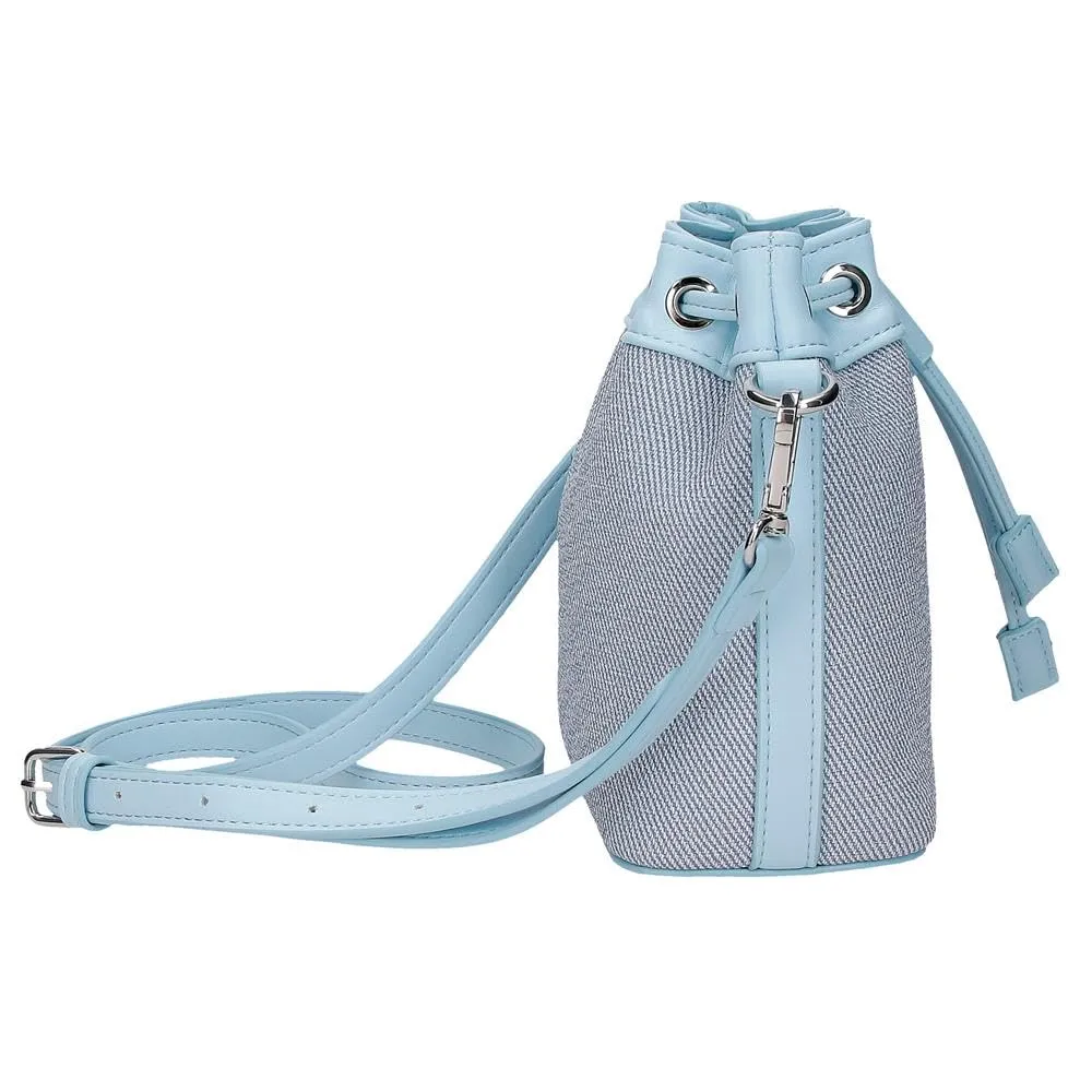 Joumma Disney Tiki Stitch Denim Bag 14x17x9 cm PU e Poliestere - immagine 2