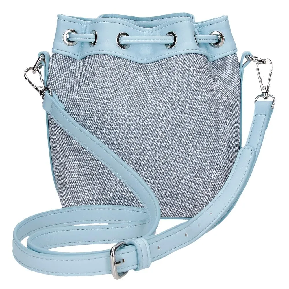 Joumma Disney Tiki Stitch Denim Bag 14x17x9 cm PU e Poliestere - immagine 3