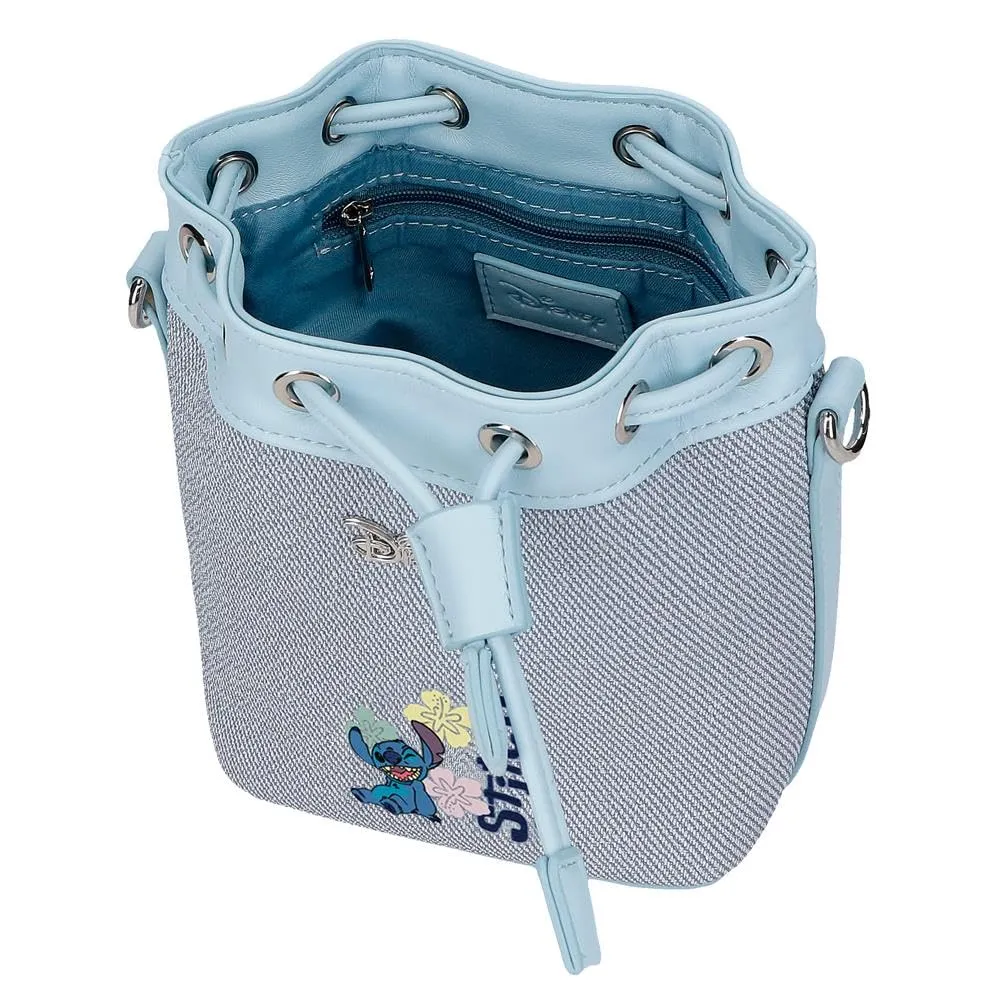 Joumma Disney Tiki Stitch Denim Bag 14x17x9 cm PU e Poliestere - immagine 4