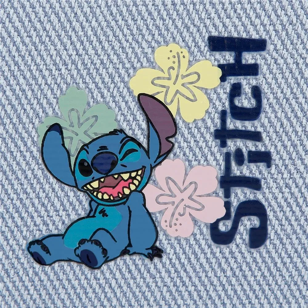 Joumma Disney Tiki Stitch Denim Bag 14x17x9 cm PU e Poliestere - immagine 5