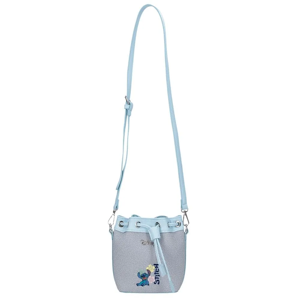 Joumma Disney Tiki Stitch Denim Bag 14x17x9 cm PU e Poliestere - immagine 7