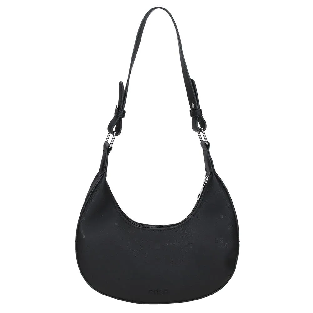 Joumma Disney Bowlogue Minnie Borsa a Tracolla Nero 24x12x6 cm PU y Poliestere - immagine 3