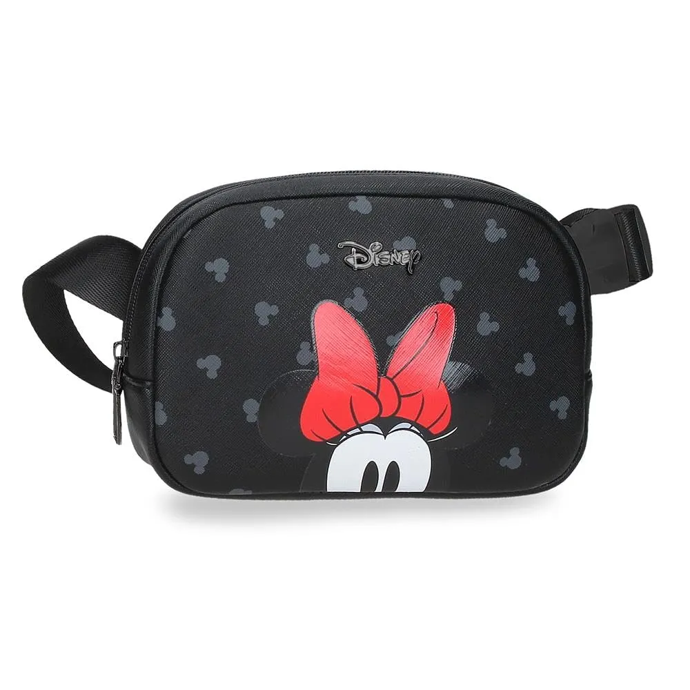 Joumma Disney Bowlogue Minnie Marsupio Nero 19x13x5.5 cm PU e Poliestere - immagine 1