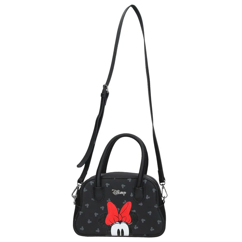 Joumma Disney Bowlogue Minnie Bolso Nero 22,5x14,5x9,8 cm PU y Poliestere - immagine 6