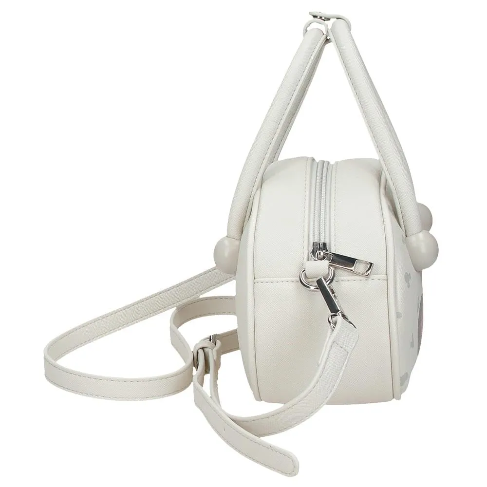 Joumma Disney Bowlogue Minnie Borsa a Tracolla Beige 19x13x8 cm PU e Poliestere - immagine 2