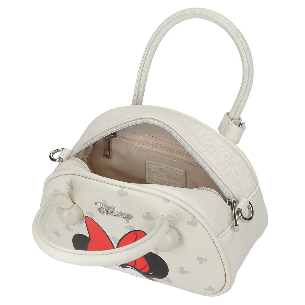 Joumma Disney Bowlogue Minnie Borsa a Tracolla Beige 19x13x8 cm PU e Poliestere - immagine 4