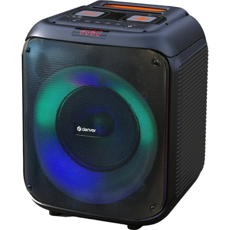 Altavoces Denver Portatile Inalámbrico 40W con Bluetooth e LED nero - immagine 1