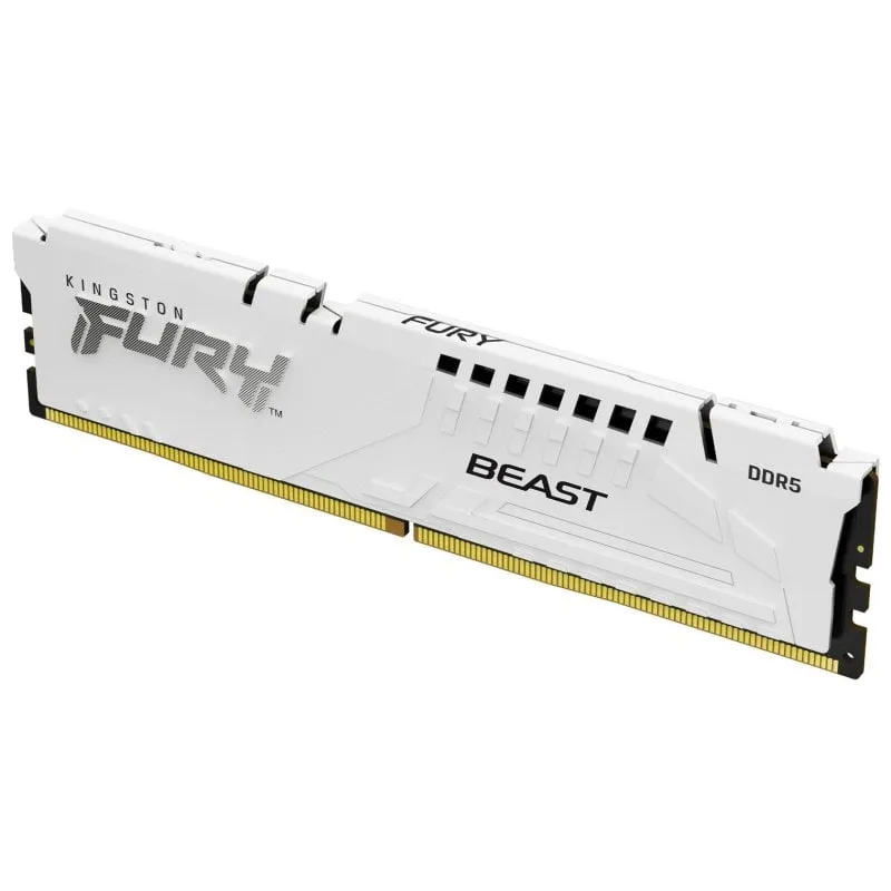 Memoria RAM Kingston 16GB DDR5 6400MT/s FURY Beast White EXPO - immagine 1