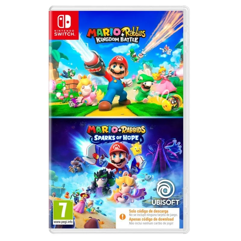 Mario & Rabbids Double Pack Codice in una scatola Nintendo Switch - immagine 1