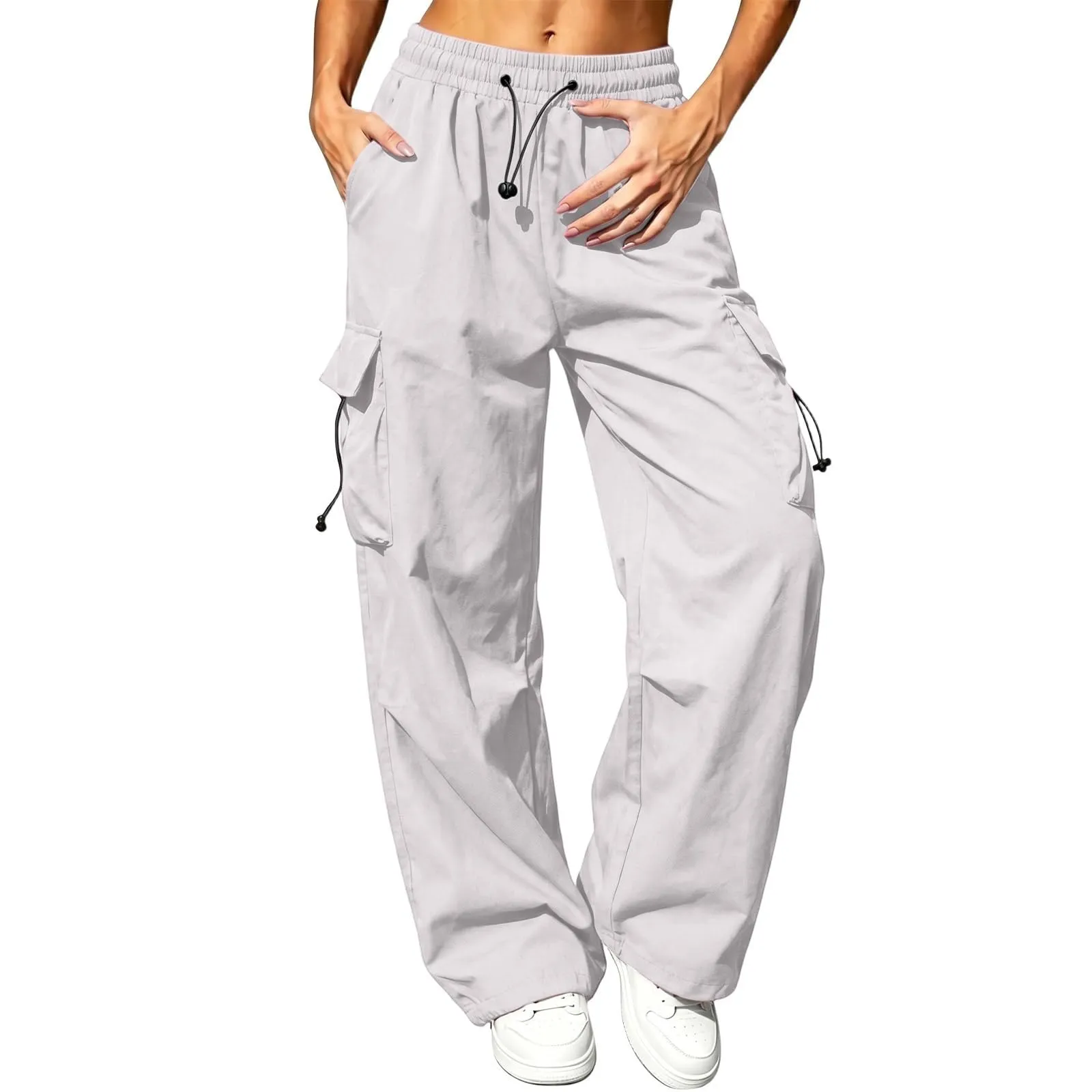 Pantaloni Sportivi da Ragazza con Elastico in Vita da Donna Multitasche - immagine 1