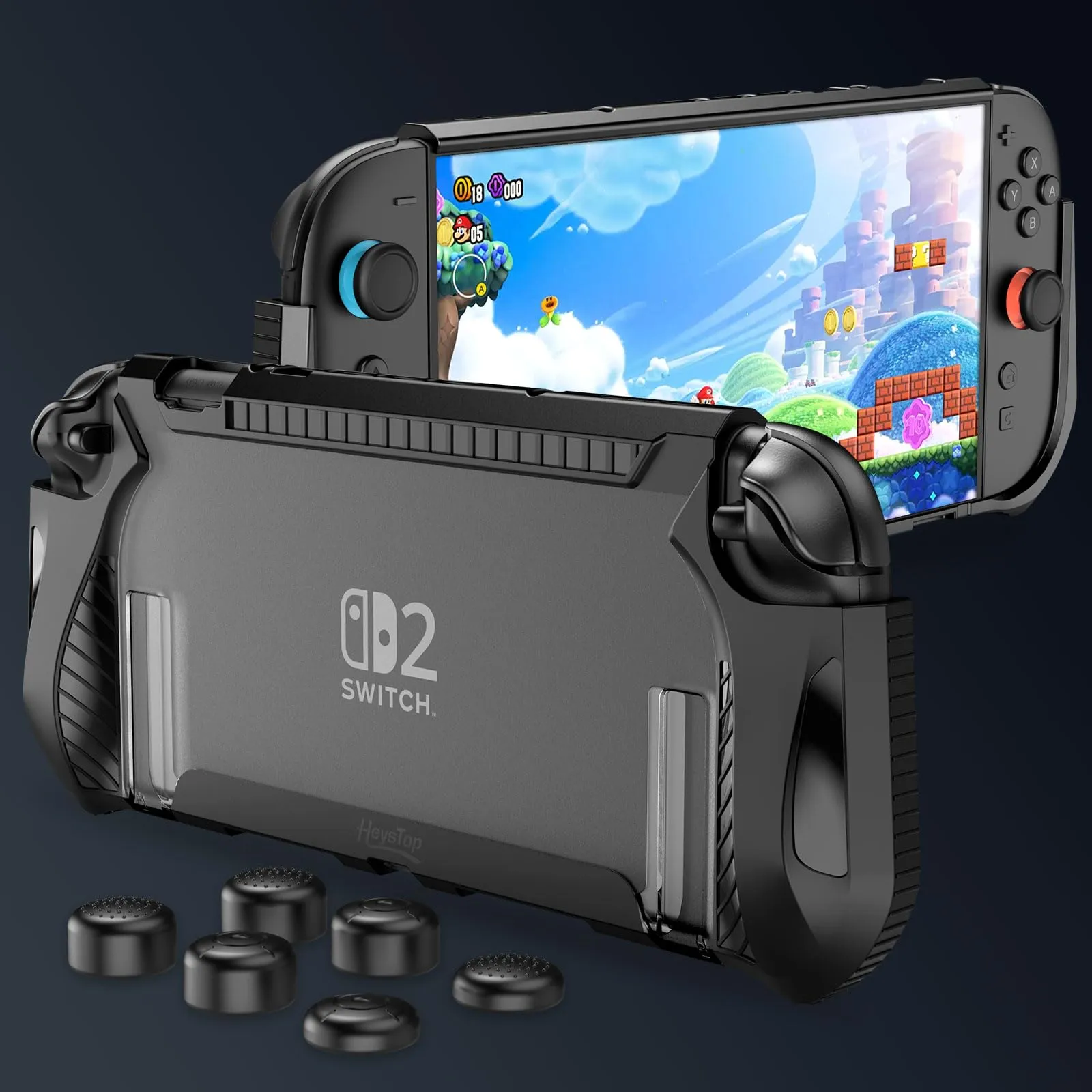 HEYSTOP Kit Accessori per Nintendo Switch 2 con Grande Custodia Trasporto - immagine 4