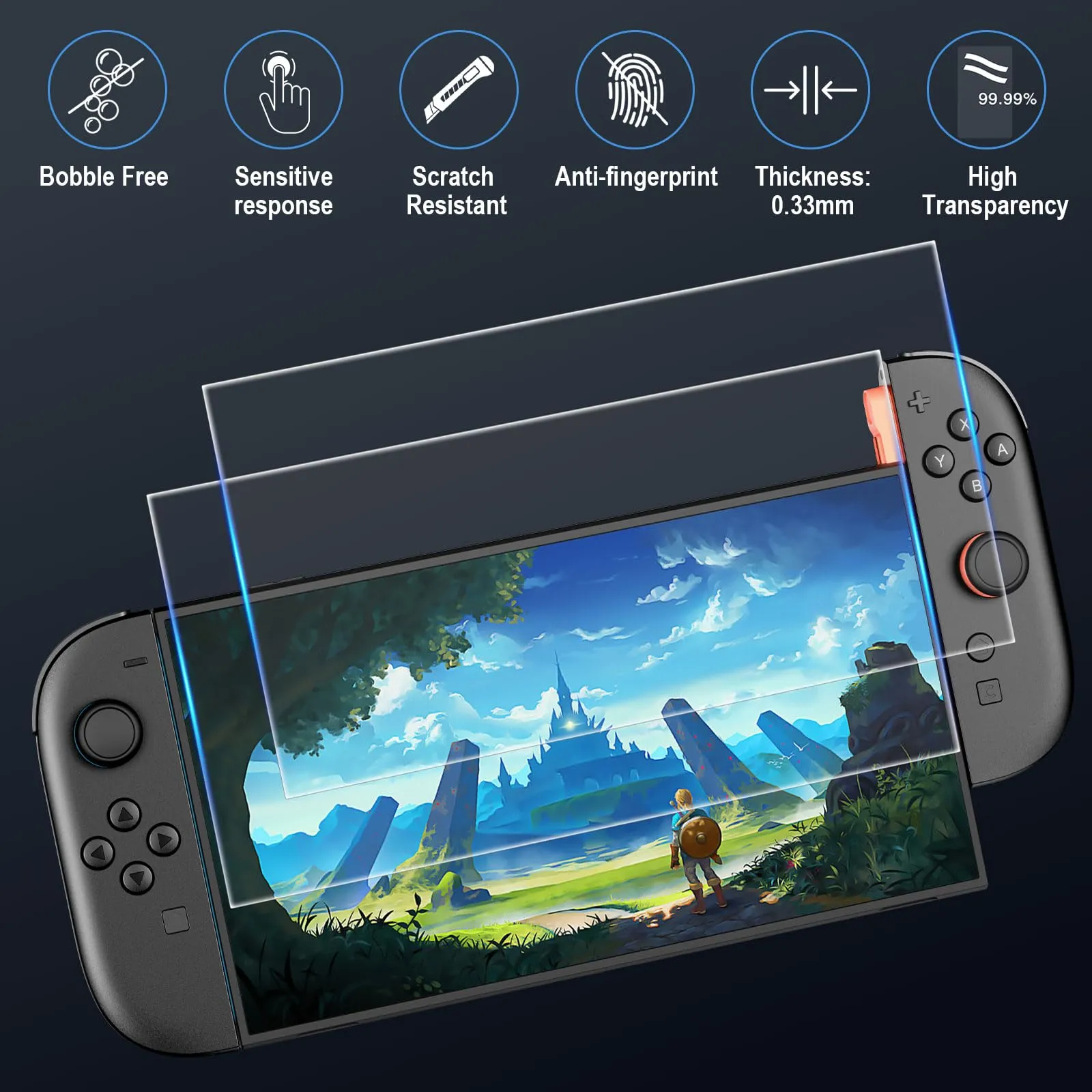 HEYSTOP Kit Accessori per Nintendo Switch 2 con Grande Custodia Trasporto - immagine 5
