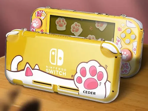 CEDER - Custodia protettiva rigida per Nintendo Switch Lite (Gatto) - immagine 2