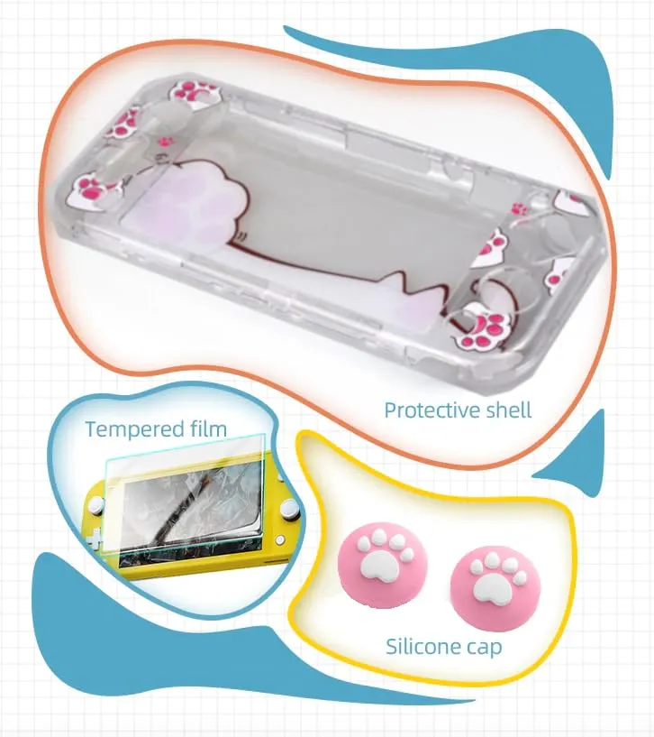 CEDER - Custodia protettiva rigida per Nintendo Switch Lite (Gatto) - immagine 3