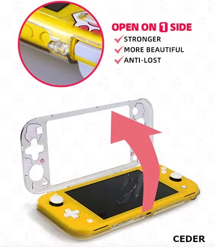CEDER - Custodia protettiva rigida per Nintendo Switch Lite (Gatto) - immagine 5