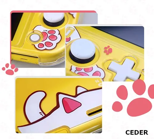 CEDER - Custodia protettiva rigida per Nintendo Switch Lite (Gatto) - immagine 8