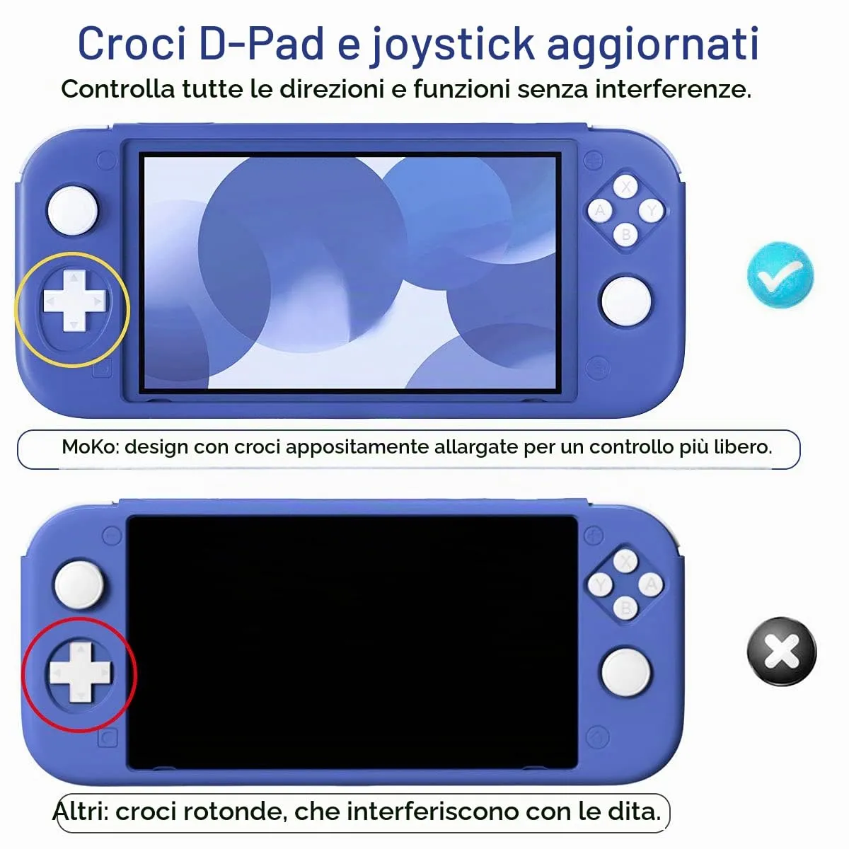 MoKo Custodia in Silicone Compatibile con Nintendo Switch Lite - immagine 3