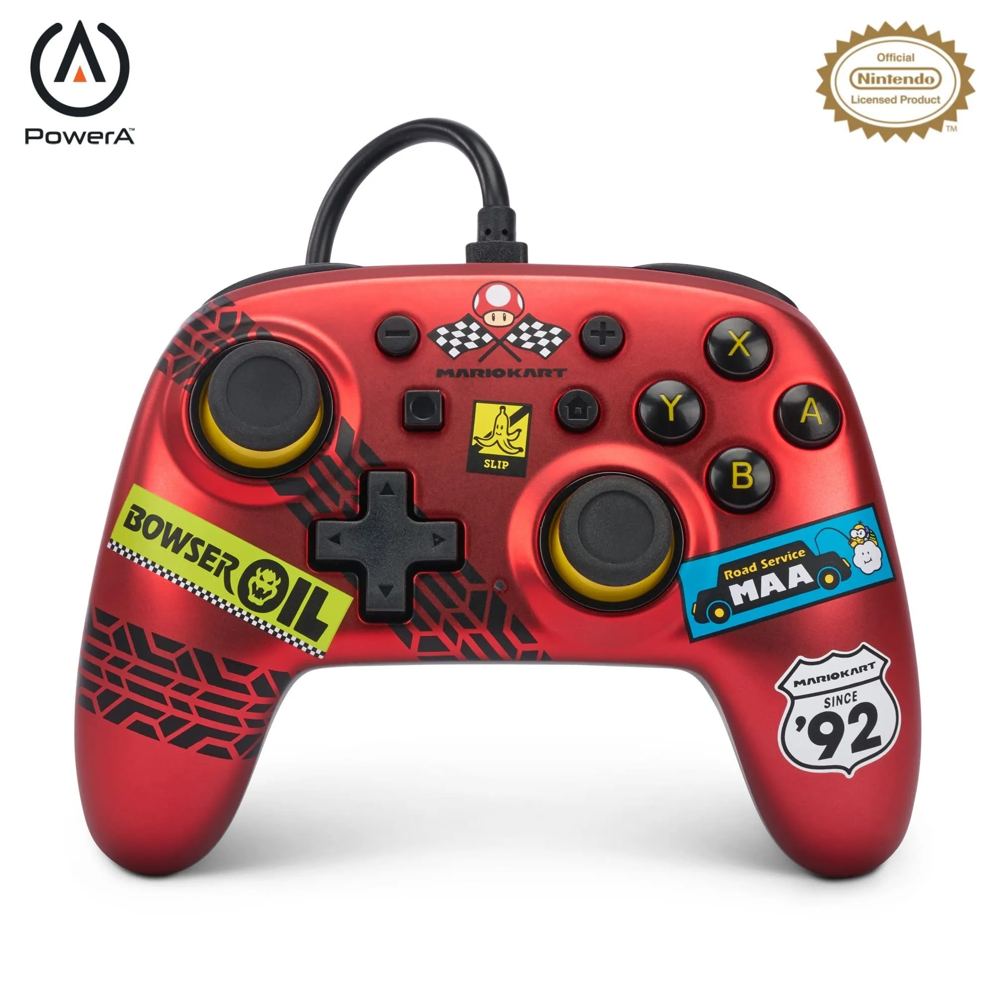 Il controller cablato PowerA Nano per Nintendo Switch - Mario Kart: Racer Red - immagine 1