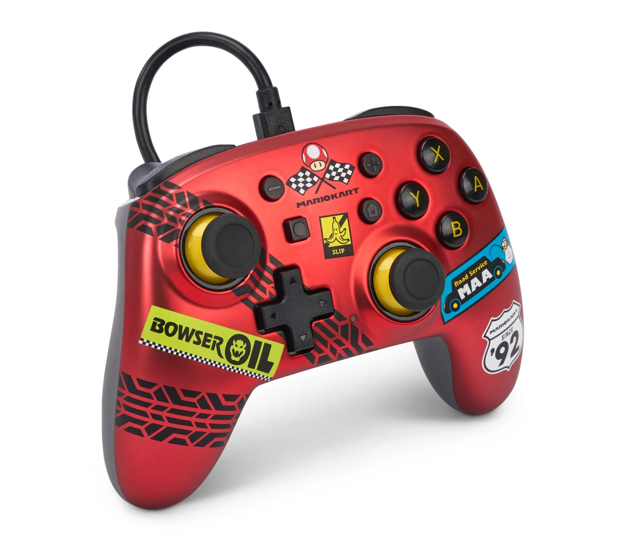 Il controller cablato PowerA Nano per Nintendo Switch - Mario Kart: Racer Red - immagine 2
