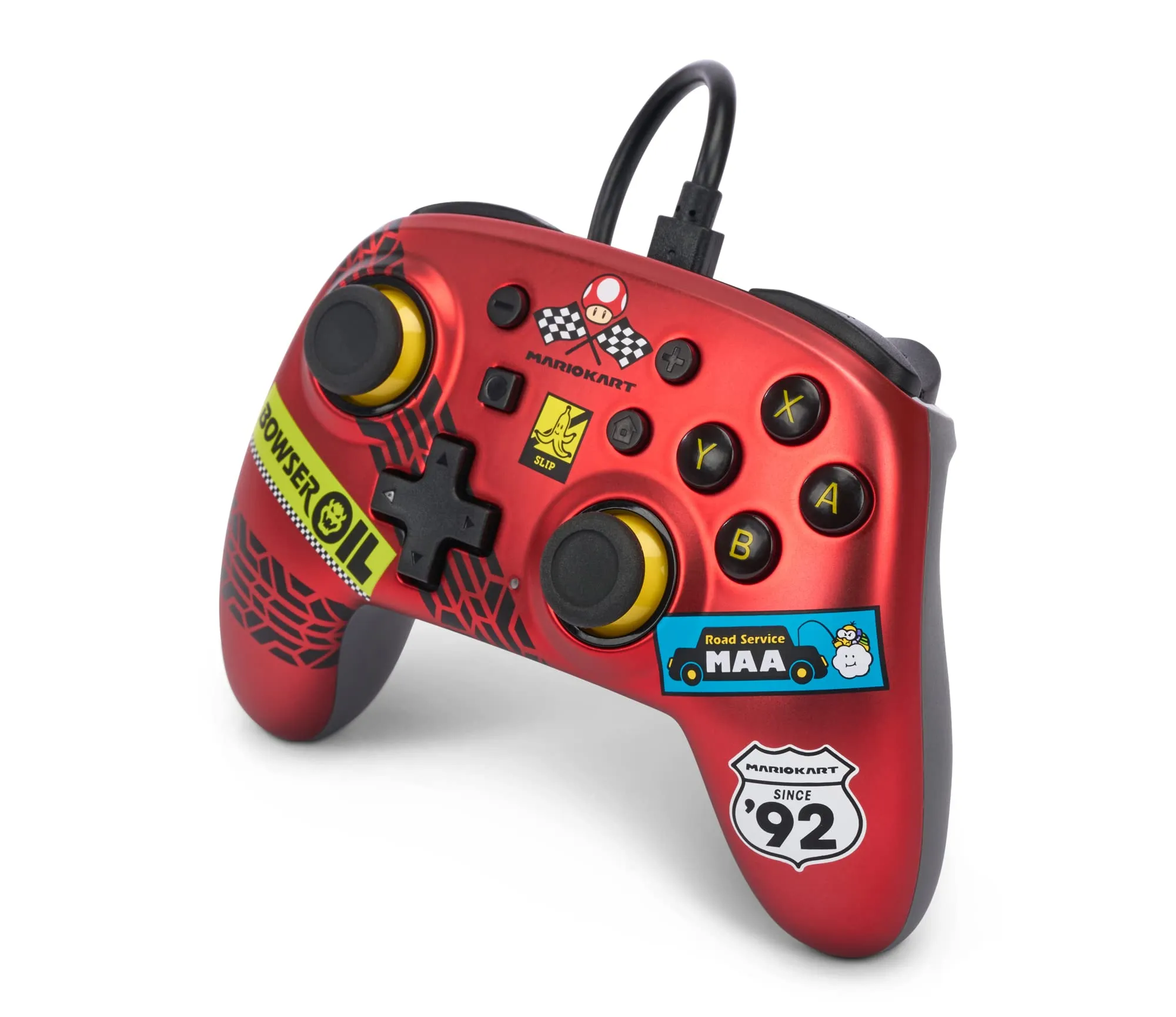Il controller cablato PowerA Nano per Nintendo Switch - Mario Kart: Racer Red - immagine 4