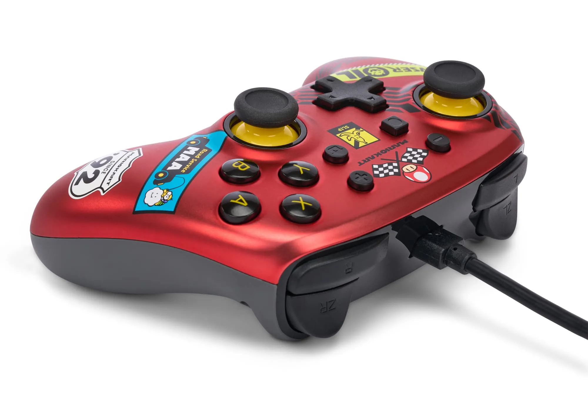 Il controller cablato PowerA Nano per Nintendo Switch - Mario Kart: Racer Red - immagine 5