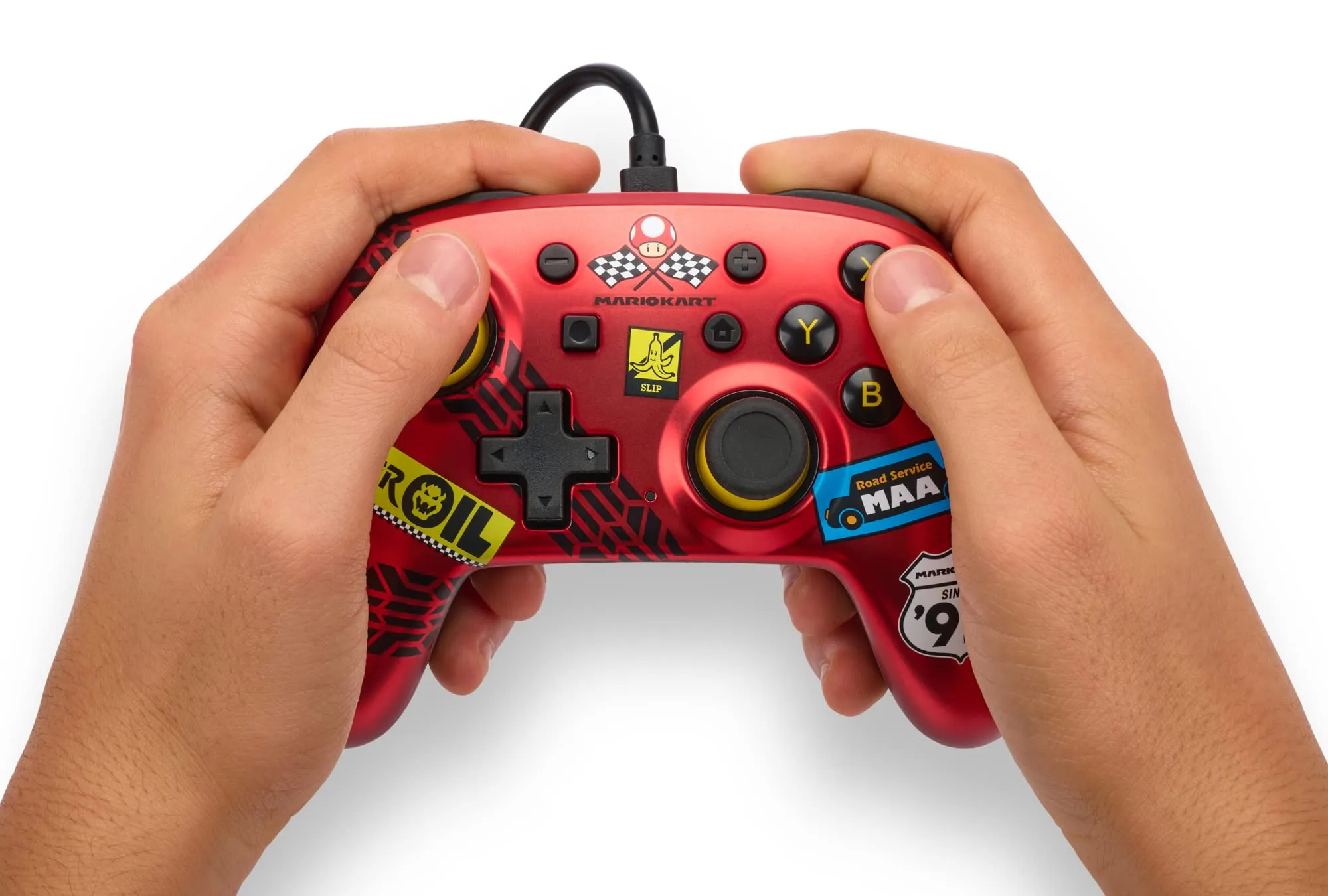 Il controller cablato PowerA Nano per Nintendo Switch - Mario Kart: Racer Red - immagine 8
