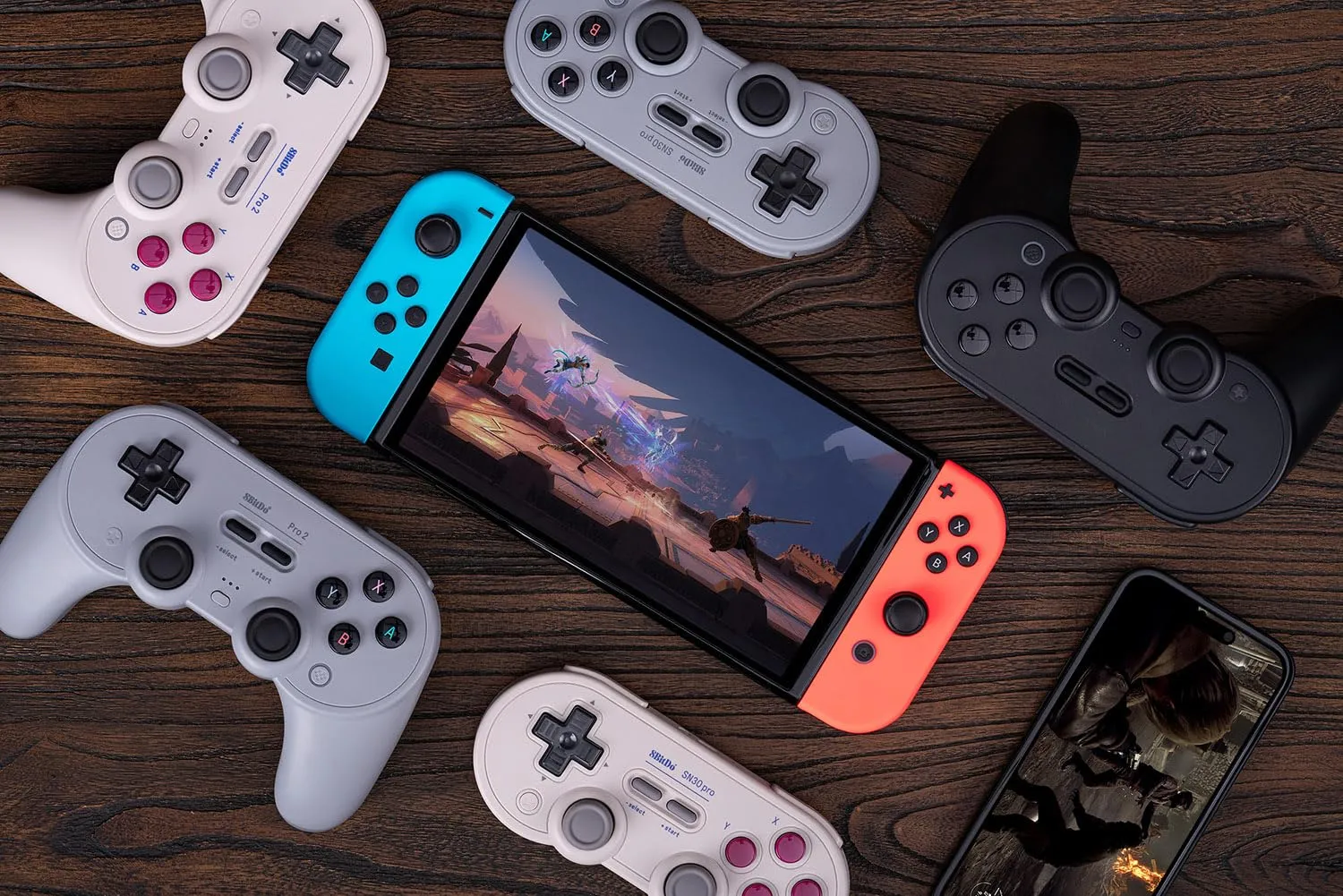 8Bitdo Pro 2 Bluetooth Controller for Switch, Hall Effect Joystick Update, Wireless Gaming Controller for Switch, PC, Android, and Steam Deck & Apple (Gray Edition) - immagine 8
