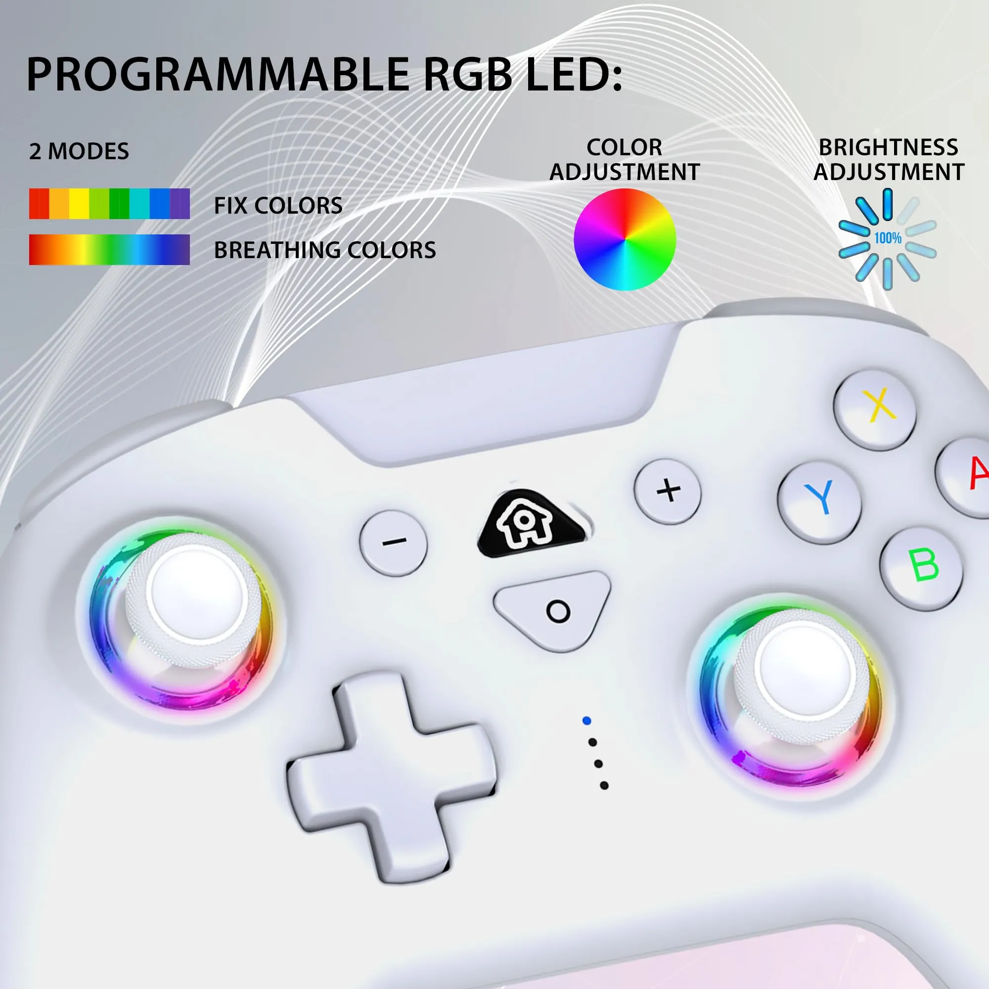 Subsonic - Controller Wireless per Switch 2 e Switch - Bianco - immagine 5