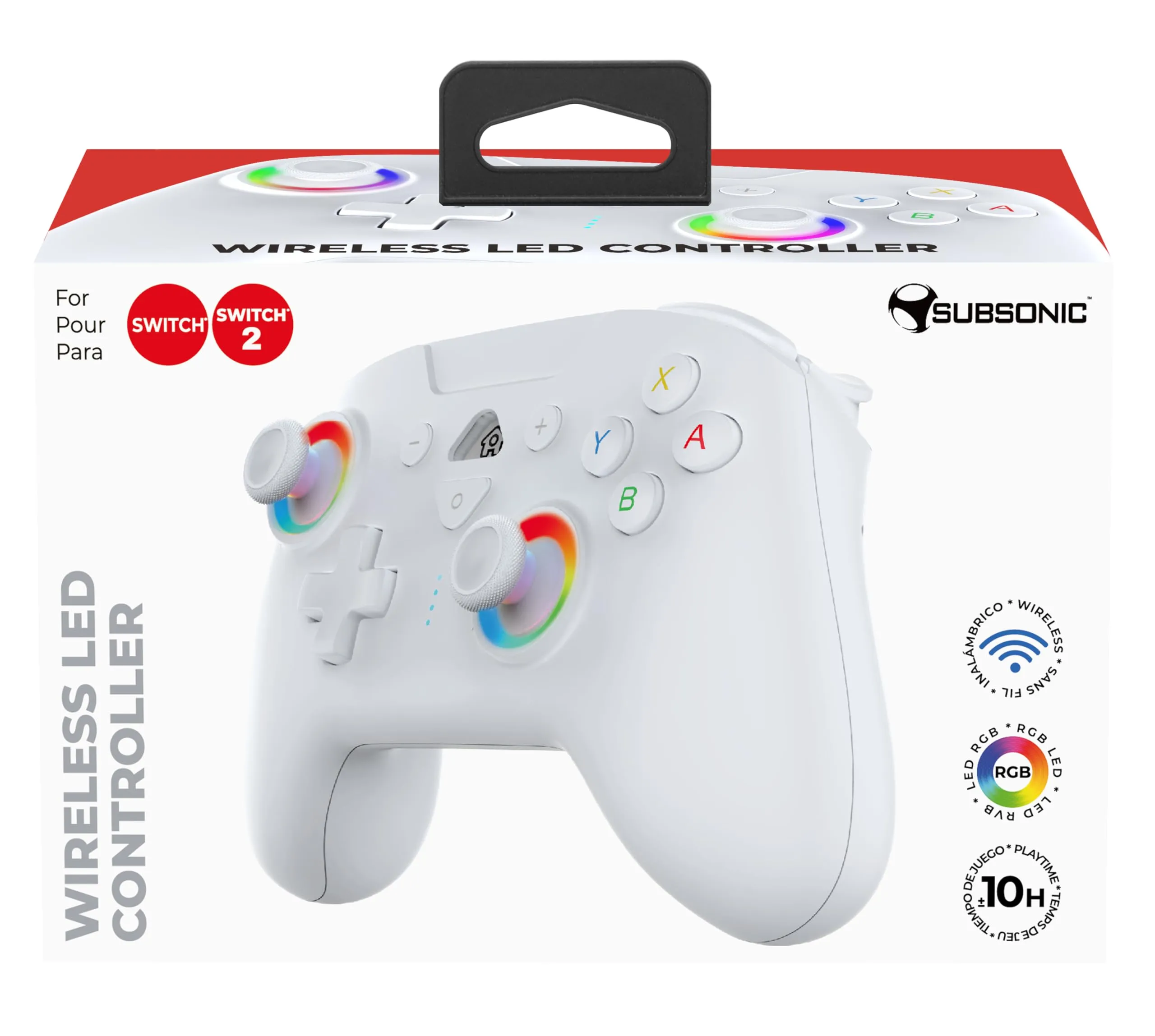 Subsonic - Controller Wireless per Switch 2 e Switch - Bianco - immagine 10